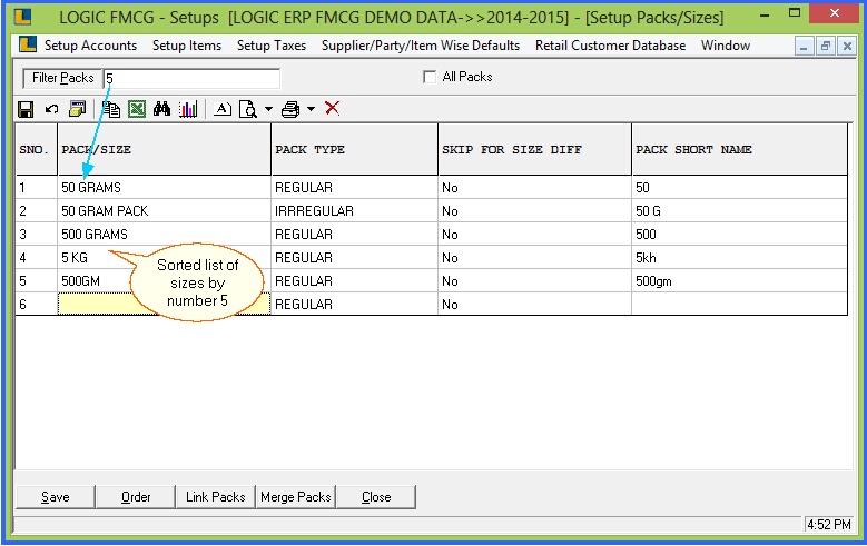 fmcg set up sizes 3